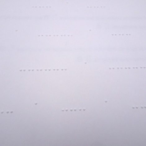 photographie du pré-braille, zoom