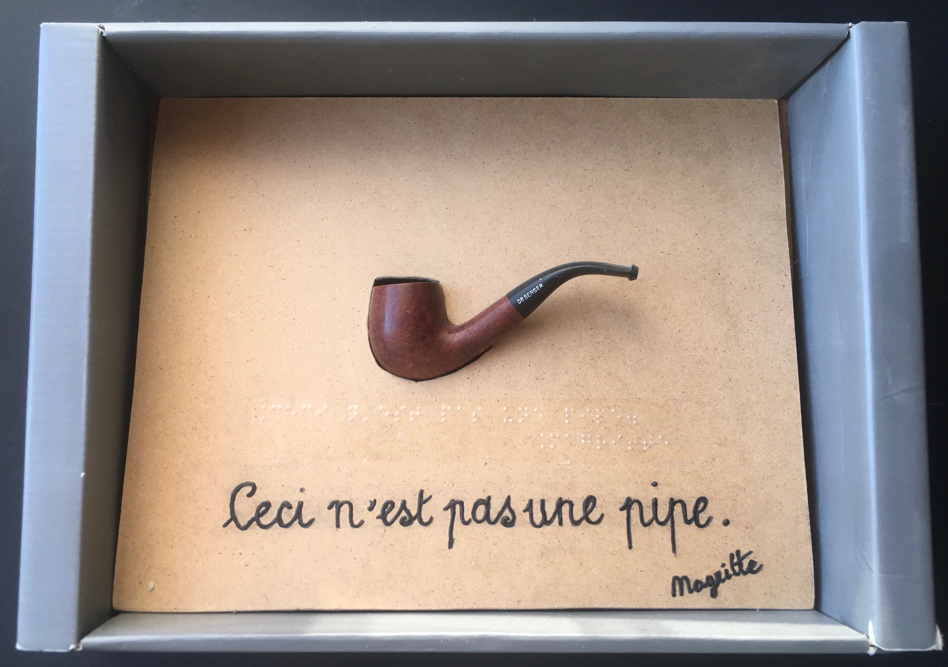 Pipe, joint à vitrail