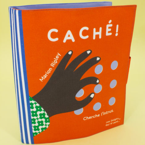 Couverture du livre caché ! représentation d'une main qui attrape un rond.