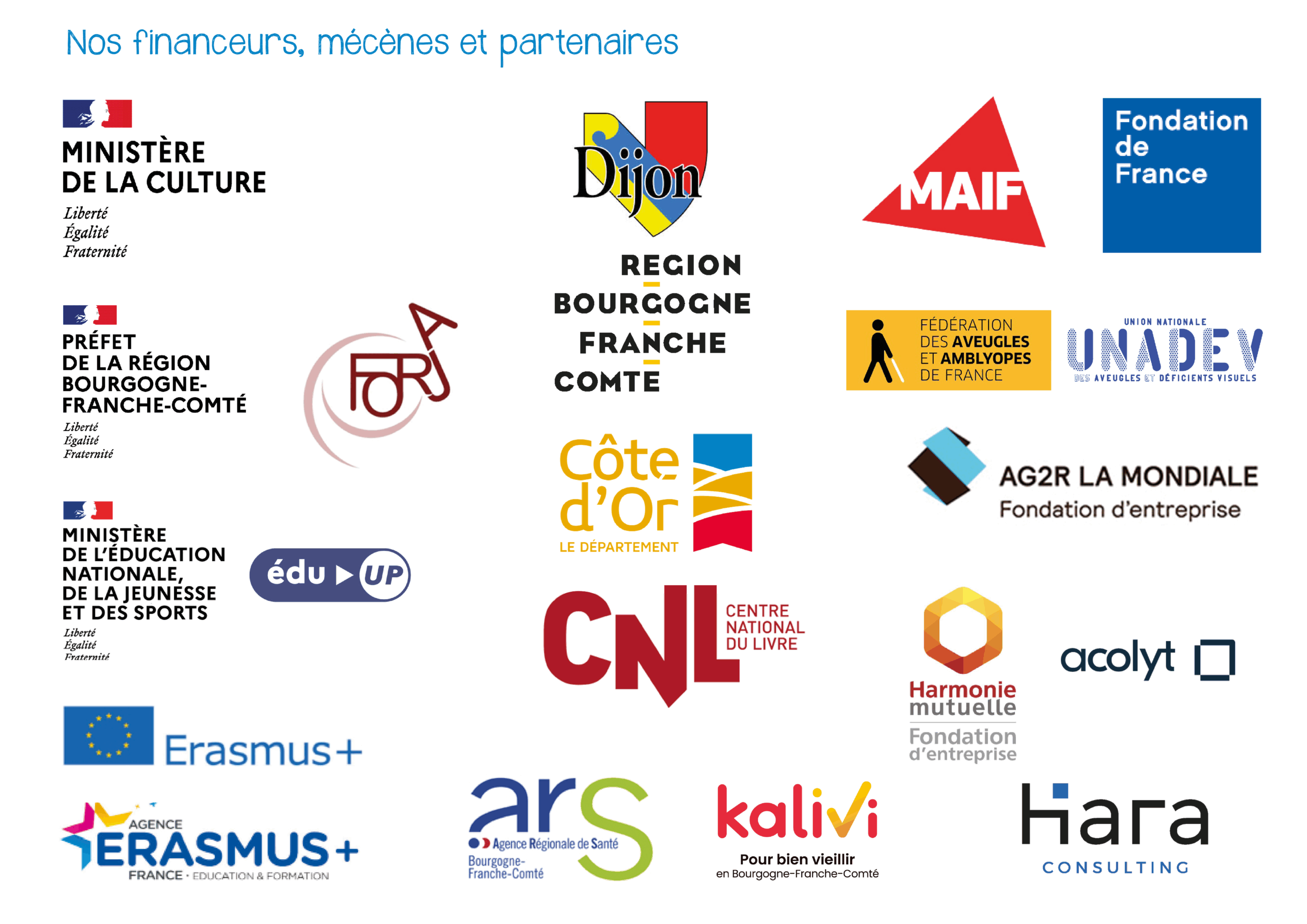 Logo des partenaires & mécènes