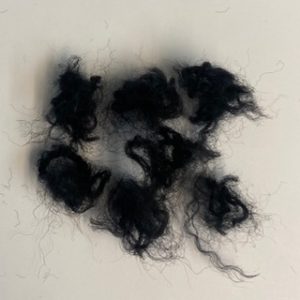 Morceaux de laine détressés