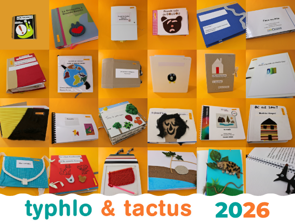 photos des couvertures des 21 livres tactiles reçus