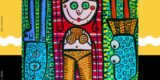 Affiche colorée et festive pour le festival « Idéklic », un événement dédié aux enfants.
